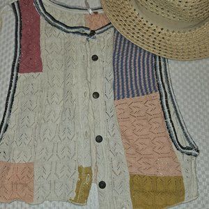 Free People boho vest nwt small